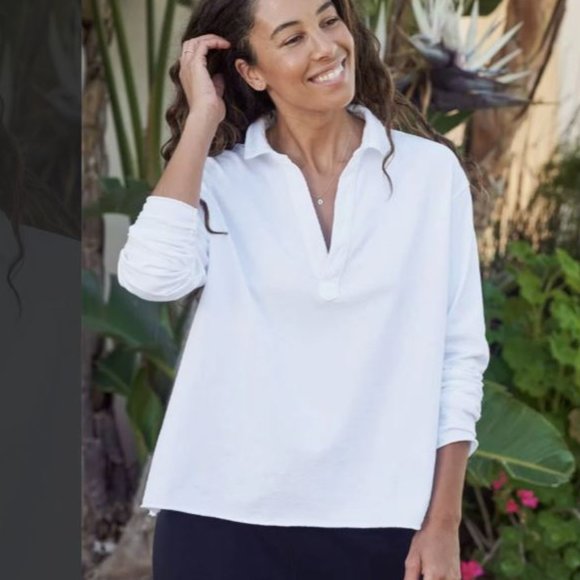 Frank & Eileen Heritage Jersey Popover Henley Top - Picture 3 of 16